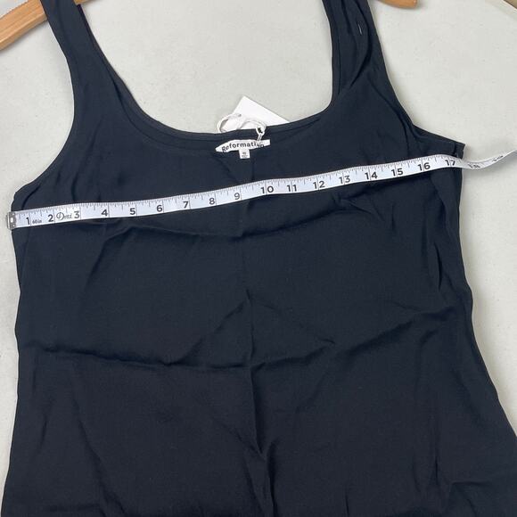 Reformation Black Betheny Mini Dress  10 - Picture 5 of 10